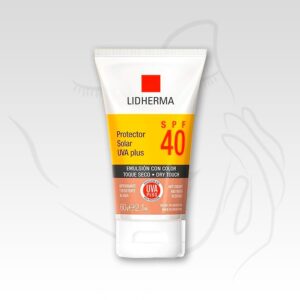 Protector Solar SPF-40 UVA Plus con Color LIDHERMA